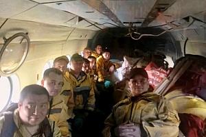 Сотрудники ПДПС Игримского авиаотделения вчера отправились в Урай на помощь в тушении лесного пожара