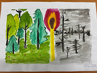 6 Лесные пожары и их последствия Коптев Сергей, 6 лет.jpg