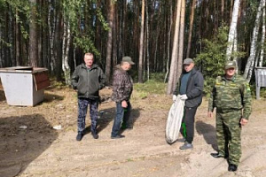 Кондинская ПХС- II (Луговской филиал) приняли участие в акции "Чистый лес" Берегите леса Югры!