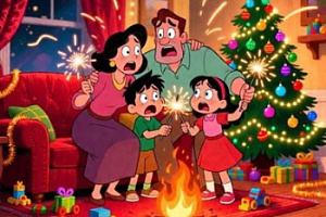 В преддверии праздников хотим напомнить, что Новый год — это не только время чудес, но и период повышенной пожарной опасности. Чтобы праздник не омрачился бедой, пожалуйста, соблюдайте эти простые, но жизненно важные правила